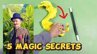 5 magic secrets by qasim magic  | qasim magic trick #magic #experiment #youtubevideo #viralvideo