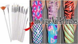 How to use Nail Art brushes | best Nail Art brushes for beginners | Store2508