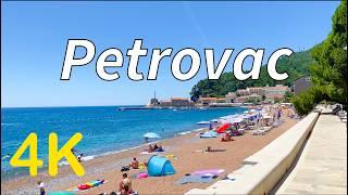 Petrovac Montenegro 4K Walking Tour 2024