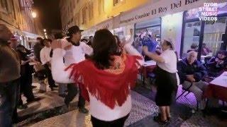 Minhotos (folk songs from Northern Portugal)  at Rua de Correeiros, Lisbon. Jan. 2, 2016. FullHD.