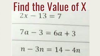 Find the Value of X | Linear Equation Combine Same Terms [CSE Math]