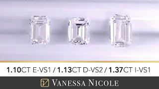 Emerald Cut Diamond For Engagement Ring - Emerald Cut Diamond Size Comparison