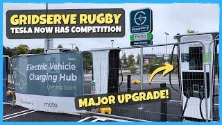 Rugby Services Gets A Modern Makeover With New EV Chargers | Gridserve Upgrade