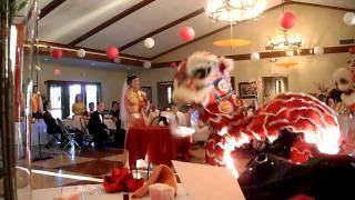 Tuan and Amanda Vietnamese lion dance at our wedding