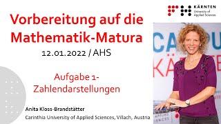 Vorbereitung auf die Mathematik-Matura: Zahlendarstellungen