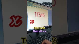 wrong mark Symbol Shortcut in Ms word #shorts #wrong mark #msword #shortcutkeys #computer #viral