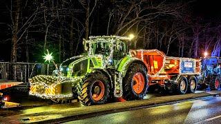 Der große Christmas  Traktor Weihnachts Korso Greifswald 2023