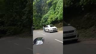 Nelliyampathy elephant try to attack tourister vehicle