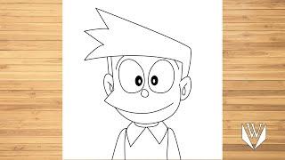 How to draw Suneo Step by step, Easy Draw | Free Download Coloring Page