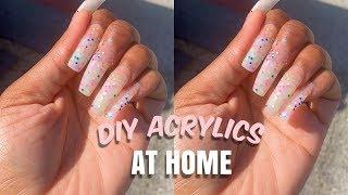 HOW TO: DIY ACRYLIC NAILS AT HOME| FT KISS ACRYLIC NAIL KIT