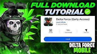 DOWNLOAD NOW Delta Force Mobile English Beta in 2 EASY STEPS!