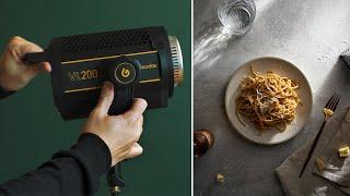 How I use CONTINUOUS LIGHT with Flash for Food Photography | Godox VL200