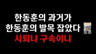 한동훈의 과거가 한동훈 발목 잡았다/사퇴냐 구속이냐 갈림길/누리pd-tv