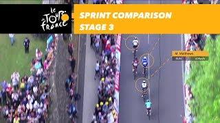 Sprint comparison - Stage 3 - Tour de France 2017