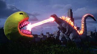 Pac-man vs Godzilla  Animation [Horror Short Film]