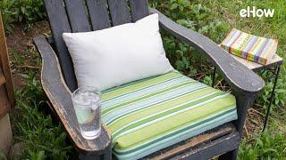 DIY No-Sew Outdoor Patio Cushion