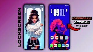 Install HyperOS 2.0 Official Lockscreen On Xiaomi HyperOS & Miui Device  HyperOS Control & Widget