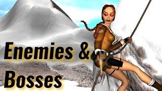 Tomb Raider 2 - All Enemies & Bosses