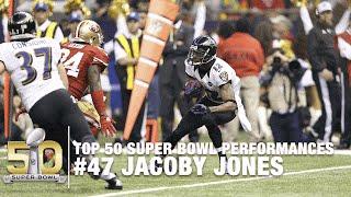 #47: Jacoby Jones Super Bowl XLVII Highlights | Top 50 Super Bowl Performances