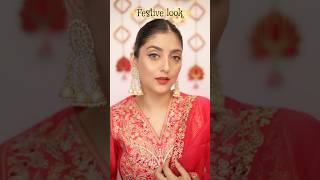 Easy Festival Makeup #indianmakeup #makeup #festive #makeuptutorial #shotsvideo #festivemakeup