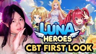 CBT LUNA HEROES ! NEW MOBILE FIRST LOOK #LunaHeroes #shorts