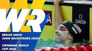  Regan Smith Breaks Women's 200m Backstroke World Record on the last day of Swimming World Cup 