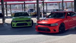 Las Vegas Exotics Racing GTR and Hellcat Drifting!