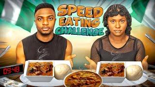 ASMR FUFU & OGBONO  SOUP MUKBANG |Turkey wings| Nigerian food | SPEED EATING CHALLENGE