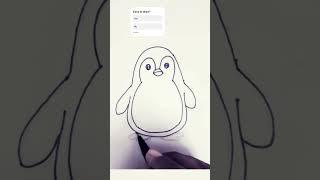 How to Draw a Cute penguin  (Step by Step!) #heArtistKiran