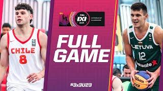 Chile  vs Lithuania  | Men | Full Pool Game | FIBA 3x3 U23 World Cup 2024