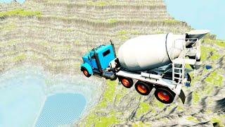 Leap of Death vs Truck Jumps Crashes #563 BeamNG.drive |