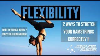 Watch This If You Have Tight Hamstrings - You Will Thank Me Later  #CoachRobb #CoachRobbFlexibility