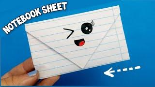 ENVELOPE with NOTEBOOK SHEET | VERY EASY and FAST