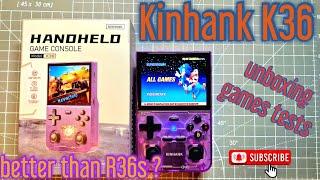 Kinhank K36 console- better than R36s ? New retro budget handheld