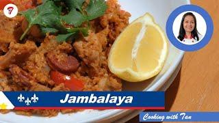 Tan cooks Jambalaya