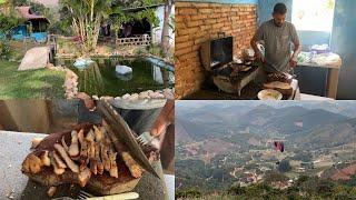 ALMOÇO COM CHURRASCO NO SITIO E DEPOIS VOO DE PARAPENTE NAS MONTANHAS CAPIXABAS.