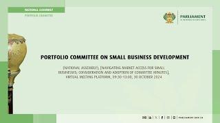 Portfolio Committee on Small Business Development, 30 October 2024