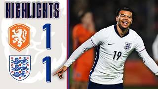 Dane Scarlett Superb Diving Header! | Netherlands U21 v  England U21 | Friendly | Highlights