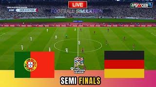 GERMANY vs PORTUGAL - UEFA Nations League 2025 SEMI-FINALS | Full Match All Goals | PES Gameplay PC