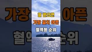 '열 받으면 가장 골치 아픈 혈액형 순위'  #명언 #좋은글 #건강 #지혜 #인생조언 #50代  #60代  #70代