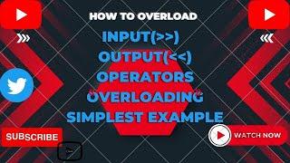 #viral #video Overloading of insertion extraction operators in C++..#youtube