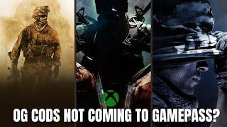 Old Call Of Duty Games not coming to GamePass?