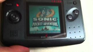 Neo Geo Pocket Color Unboxing & Sonic the Hedgehog Gameplay