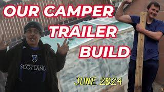 Camper Trailer Build June 2024 Pallet Wood Project @palletwoodcamper #camper #camping #palletwood