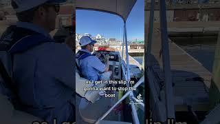 Docking How To: Stopping a Pontoon Boat