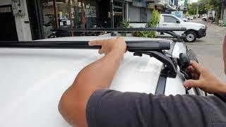 แร็คหลังคา SCR รุ่น SN01 สำหรับรถ Normal Roof ชุดขาจับคานขวาง RoofRack  หลังคาเรียบ ยึดกับขอบประตู