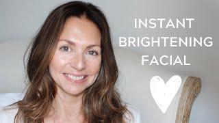 Instant brightening facial at home Abigail James