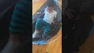 We Tried Amazon's Indoor Trampoline Setup