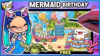  How to DECORATE a FREE MERMAID BIRTHDAY PARTY in the NEW WATER PARK of Avatar World 