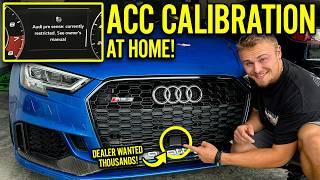 How To Calibrate ACC On Any Audi VW | Radar Alignment DIY For C1103